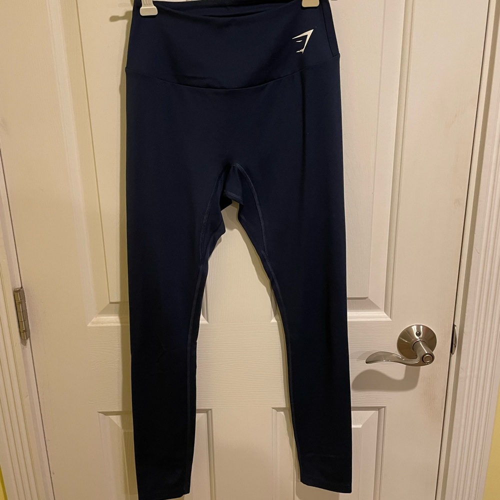Gymshark full length seamless navy leggings